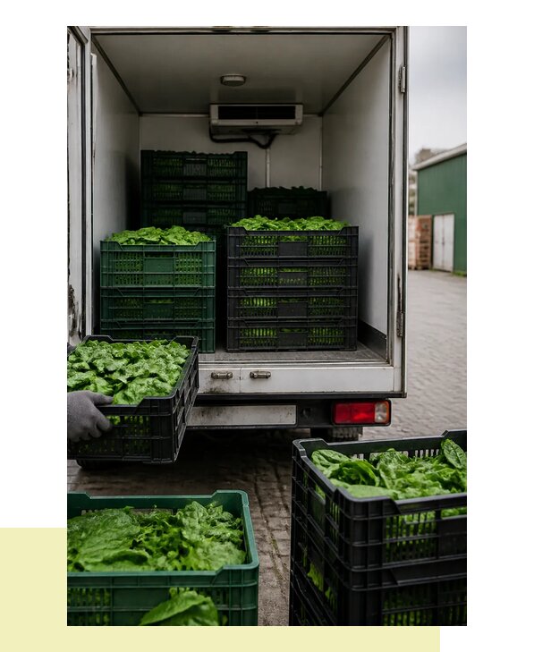 Перевозка шпината в Ялту с сохранением свежести продукции